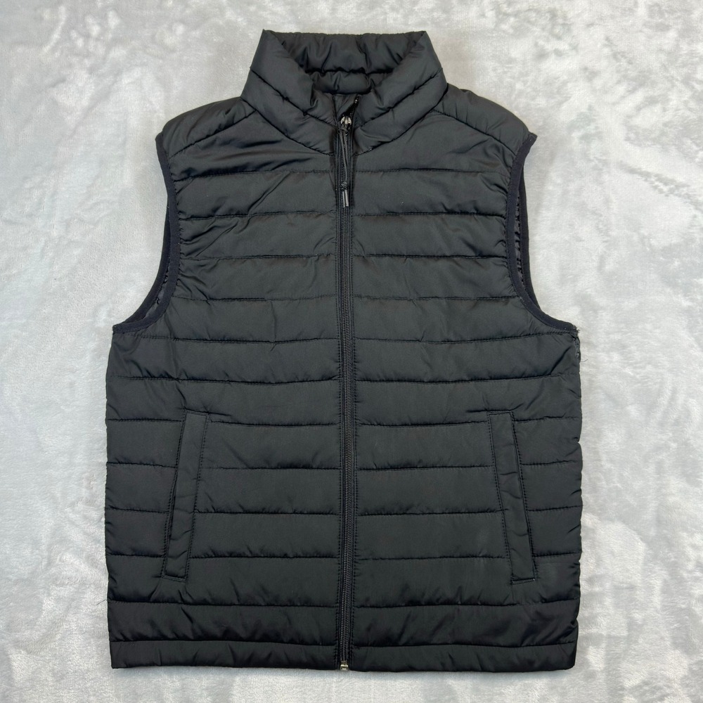 Aeropostale Puffer Vest Mens XS Black Remixed Down Quilted LXAVVT189 09/2020
